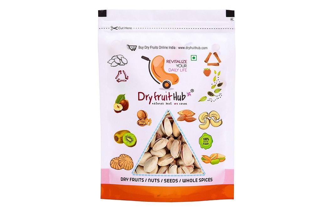 Dryfruit Hub Roasted & Salted Pictachios    Pack  250 grams